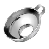 Household Kitchen 304 Stainless Steel Large Caliber Small Food Funnel, Steel Funnel